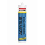 Soudal Acryrub Siliconized Akrilik Mastik – Antrasit Gri | Boyanabilir & Silikonlu Derz Dolgu | İç Cephe Sızdırmazlık ve Tamir Silikonu