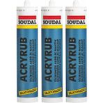 Soudal Silikonize Mastik 500 gr 3 Adet - Kahverengi