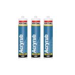 Soudal Silikonize Mastik Yapıştırıcı Altınmeşe 500Gr 3 Ad Duşakabin Pencere Derz Su Geçirmez Boyanı