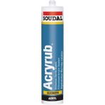 Soudal Silikonize Mastik Yapıştırıcı Krem Renk 500GR Duşakabin Pencere Derz Su Geçirmez Boyanabilir