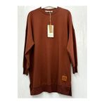 Soul Bisiklet Yaka 2 İplik Tesettür Diz Üstü ACI KAHVE Tunik/Sweatshırt 30644