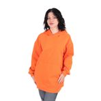 SOUL Kadın Kapüşonlu Sweatshirt, Turuncu, S-M