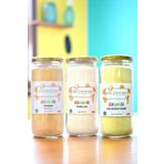 Soul Kitchen Organik Ürünler Organik Ince Buğday Irmiği 300gr (BEBEK IRMİĞİ) - Pirinç Unu 300gr - Tarhana 350gr - Cam Seti