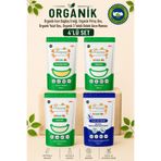 Soul Kitchen Organik Ürünler Organik Sertifikalı Bebek Gece Maması İrmik Pirinç Unu Tam Yulaf Set 4x250 g