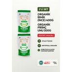 Soul Kitchen Organik Ürünler Organik Sertifikalı İnce İrmik 400 g Pirinç Unu 500 g Bebek Beslenmesine Uygun Set