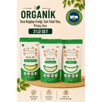 Soul Kitchen Organik Ürünler Organik Sertifikalı İnce İrmik Pirinç Unu Tam Yulaf Unu Set 3x250 g Bebek Beslenmesine Uygun