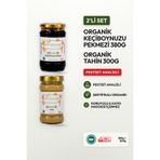 Soul Kitchen Organik Ürünler Organik Sertifikalı Tahin ve Keçiboynuzu Pekmezi Soğuk Sıkım Şeker İlavesiz Avantaj Set