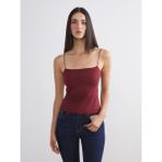 Soulife Kare Yaka Kadın Atlet - Bordo - 34