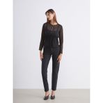 Soulife Slim Mom Kadın Jean Pantolon - Siyah - 36