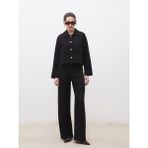 Soulife Wideleg Kadın Jean Pantolon - Siyah - 44