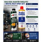 Soulo Dizel Enjektör Temizleyici 250 ml + Bristol Multi Sprey Çok Amaçlı Bakım Seti