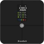 Soultech AT001S WellDone Siyah Bluetooth Baskül, LCD Ekranlı, Vücut Kitle Analizi ve Yağ Ölçer Özellikli