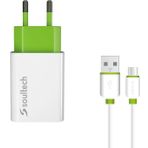 Soultech SC113B 2.1A Comfort Seyahat Şarjı +Type-C 2A USB Kablo