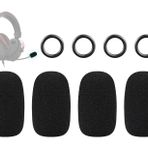 SOULWIT 4Adet Koruyucu Mikrofon Köpük Kapağı Pop Filtresi için Hyperx Cloud/Alpha/Chat/Core/Flight/Mini/Orbit/Revolver/Stinger Serisi Kulaklıklar,Mikrofon Kapağı Rüzgarlık için Hyperx Cloudx Kulaklık