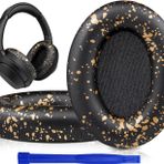 SOULWIT Kulak Pedleri Yastıkları için Sony WH-1000XM3 (WH1000XM3) Kulak Üstü Kulaklıklar, Daha Yumuşak Protein Derili Kulak Yastıkları, Gürültü Yalıtımı Bellek Köpüğü, Ek Kalınlık