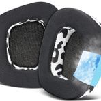 SOULWIT Soğutma Jeli Kulak Yastıklarının Değiştirilmesi için Corsair Void/Void Pro/Void Elite/Surround Wired & Wireless RGB USB Oyun Kulaklıkları, Kulak Yastıkları Gürültü İzolasyon Köpüğüne Sahip Yastıklar, İlave Kalınlık - Kar Leoparı