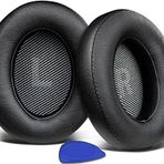 SOULWIT Yedek Kulak Pedleri Minderler için JBL Everest Elite 700 (Model: V700NXT) Kulaklıklar, Kulak Yastıkları Yüksek Yoğunluklu Gürültü Yalıtımlı Köpüklü Yastıklar, Daha Yumuşak Protein Deri - Siyah