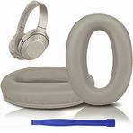 SOULWIT Yedek Kulak Pedleri Minderler için Sony WH-1000XM2 (WH1000XM2) & MDR-1000X (MDR1000X) Kulaklıklar, Gürültü Yalıtımlı Bellek Köpüğü ile Kulak Pedlerinin Değiştirilmesi, İlave Kalınlık (Altın)