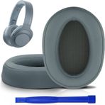 SOULWIT Yedek Kulak Pedleri Minderler için Sony WH-H900N (h.Ear on 2 Wireless) ve MDR 100ABN (h.Ear on Wireless), Gürültü Önleyici Kulak Üstü Kulaklıklar, Kulak Pedlerinin Değiştirilmesi - Mavi