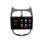 Sound City Pejo 206 2000-06 Multimedya 4gb Ram 64 GB Hafıza CarPlay/androidauto kamera hediyeli - Siyah