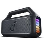 Soundcore Boom 2 Bluetooth 5.3 Hoparlör, 80W, BassUp 2.0, 24 Saat Pil Ömrü, IPX7 Su Geçirmez, LED Işık, USB-C, Siyah - A3138