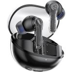 Soundpeats Clear TWS Bluetooth 5.3 Kablosuz Kulakiçi Kulaklık - Çift Mikrofonlu - 40 Saat Oynatma Süresi (Resmi Distribütör Garantili) - Siyah