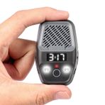 Soundsark Giyilebilir Bluetooth Hoparlör, Klipsli Su Geçirmez Kablosuz Taşınabilir Hoparlör, Aydınlatmalı, Saat, Dahili Mikrofon, Aramaları Cevaplamak ve Müzik Çalmak için Giyilebilir Hoparlör (Siyah)