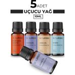 SOURBE Lavanta Vanilya Yasemin Portakal Çiçeği Bebek Esansiyel Koku Yağı Buhurdanlık Yağı 5x10ML
