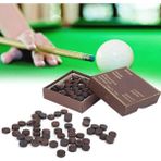 Sourcingasia 50 Adet/kutu 13MM Bilardo Kulübü Kafa Seti, Amerikan Dokuz-Cue Snooker Kulübü Başkanı Siyah Sekiz-Bar Kafaları Iyi Stabilite C (Yurt Dışından)