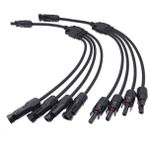Sourcingasia Cmmc4 Güneş Fotovoltaik Panel Adaptör Kablo Konnektörü 4 Dallı Y Tipi Fiş Akü Plakası Tertibatının Paralel Bağlantısı (Yurt Dışından)