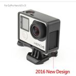 Sourcingasia Gopro Hero 3 Hero 3+ Hero 4 Siyah Için Standart Çerçeve Kenar Muhafaza Kutusu Montajı (Yurt Dışından) - Renkli