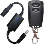 Sourcingasia LED Işık Şeridi Uzaktan Kumandalı Anahtar DC3.7V-12V Mutfak Işığı Masası Masa Okuma Lambası Rf Kablosuz Uzaktan Kumanda Anahtarı 433MHZ (Yurt Dışından) - Siyah