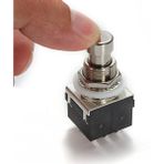 Sourcingasia Yeni Dayanıklı Siyah Otomatik 3pdt 9pin Pedal Elektro Gitar Efektleri Pedalı Ayak Anahtarları Gerçek Bypass Uygun (Yurt Dışından)