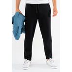 Souris Erkek Siyah Duble Paça Jogger Pantolon Slimfit Rahat Kalıp