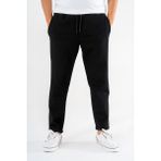 Souris Erkek Siyah Jogger Eşofman Altı Duble Paça Spor Rahat Pantolon - XL