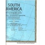 South America Produced By The Cartographic Division National Geographic Arkalı Önlü (Harita Map)