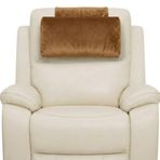 SOUTH BEACH LEATHER Kadife Koltuk Başlığı Yastığı, Yatar Sandalye için doldurulmamış - Yumuşak Boyun ve Baş Destek Yastığı - Kanepe, Koltuk ve Şezlong için Dekoratif Baş Dayama Yastığı (Deve, 58,4 cm