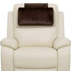 SOUTH BEACH LEATHER Kadife Koltuk Başlığı Yastığı, Yatar Sandalye için doldurulmamış - Yumuşak Boyun ve Baş Destek Yastığı - Kanepe, Koltuk ve Şezlong için Dekoratif Baş Dayama Yastığı (Kahve, 23" x