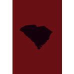 SOUTH CAROLINA GARNET AND BLACK - Premium Lined Journal | 6" x 9" | Soft Cover | 120+ Pages: A High-Quality Writing Notebook – Ideal for School, Work, or Thoughtful Gifts
