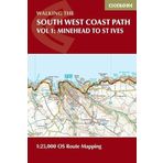 South West Coast Path Map Booklet - Vol 1: Minehead to St Ives: 1:25,000 OS Route Mapping