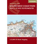 South West Coast Path Map Booklet - Vol 2: St Ives to Plymouth: 1:25,000 OS Route Mapping