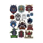 Şövalye Ninja Samurai Sticker Set 13 Parça Telefon, Tablet, Defter, Laptop Sticker