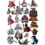 Şövalye Sticker Set 3 16 Parça Telefon, Tablet, Defter, Laptop Sticker