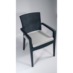 SOWSO Gri Sünger Sandalye Minderi 6 Adet Keten Kumaş 45*45 Cm KREM