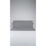 Sowso Premium Salıncak Minderi 45x130x5 cm | Gri Sert Sünger | Keten Kumaş & Fermuarlı Kolay Yıkanabilir | Pratik Bağcıklı | Açık Gri - 45 x 130 x 5 cm
