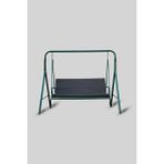 Sowso Premium Salıncak Minderi 45x130x5 cm | Gri Sert Sünger | Keten Kumaş & Fermuarlı Kolay Yıkanabilir | Pratik Bağcıklı | Füme - 45 x 130 x 5 cm
