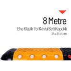 Soylu Grup Kent Ve Bahçe Mobilyaları 8 Metre Klasik Yol Kasisi | Modüler Uygulama Çözümü - Sarı - Siyah