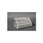 soylu pleksi Pleksi Tip Box Bahşiş Kutusu Şeffaf 15x10xh12 Cm SV034