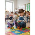 Soylu Yumuşak Pamuklu Kız Çocuk Pandufu Mor