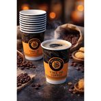 SOYPAK Kahverengi Desenli Karton Bardak 7 Oz*1000 Adet
